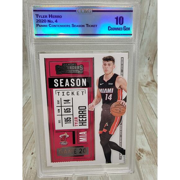 2020-21 Panini Contenders Tyler Herro Season Ticket Miami Heat #4 - Picture 1 of 5